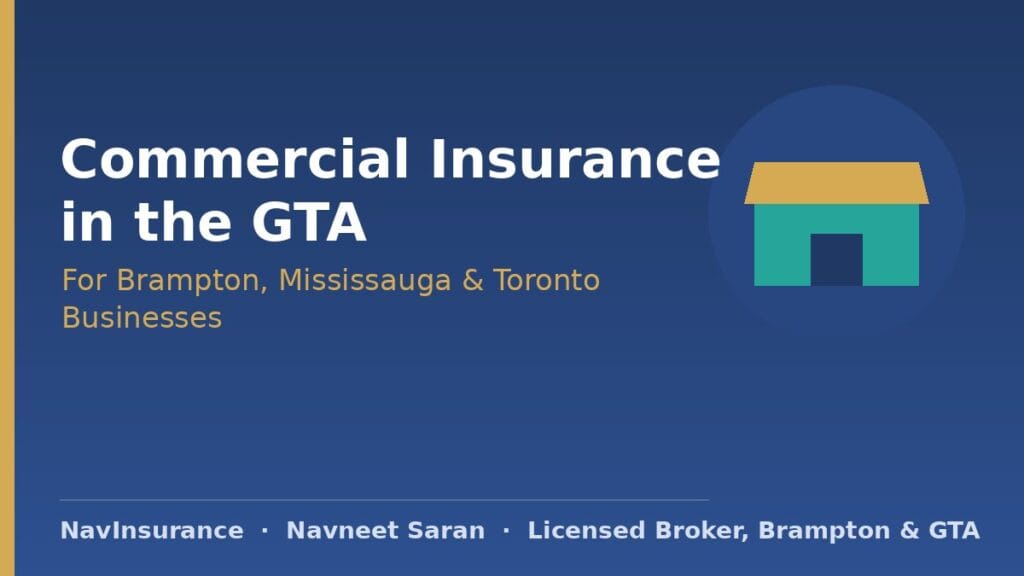 Commercial insurance for GTA businesses — Navneet Saran.