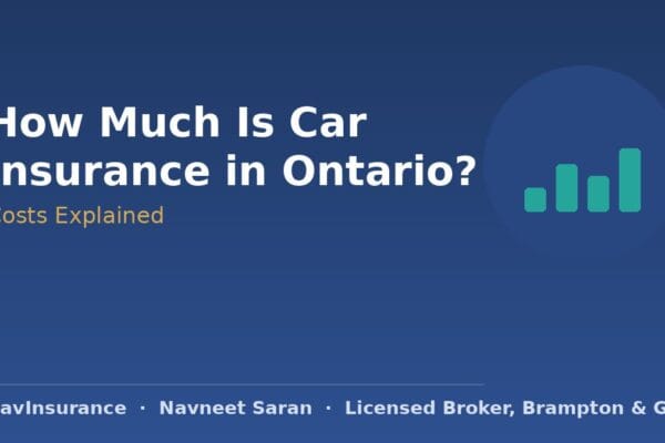 How much car insurance costs in Ontario — cost guide, Navneet Saran.